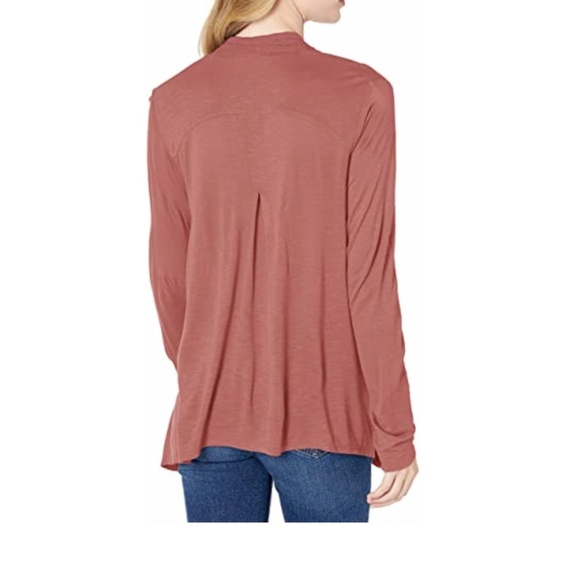 🪴 Lucky Brand Pink Button Down Woven Mix Top Small - Picture 10 of 10